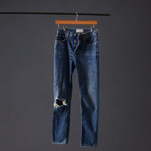 Everlane The 90s Cheeky Straight Jean in Vintage Dark Wash